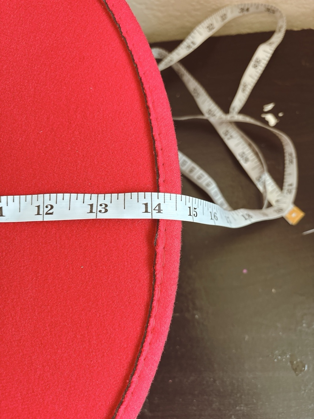 Red Fedora Hat - Classic Women's Felt Fedora - Picture 5 of 6
